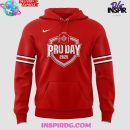 Ohio State Buckeyes Pro Day 2025 Red Hoodie