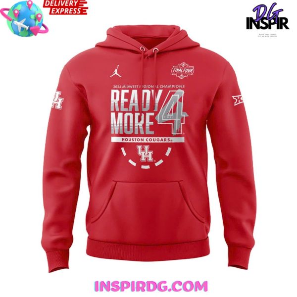 Houston Cougars 2025 NCAA Final Four Regional Champions Locker Room Hoodie - Image 2