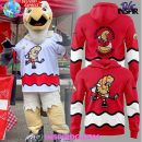 Cleveland Monsters Pucks & Pierogies Weekend Special Red Hoodie