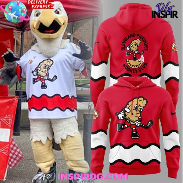 Cleveland Monsters Pucks & Pierogies Weekend Special Red Hoodie