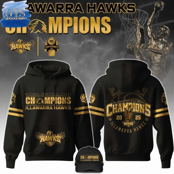 Illawarra Hawks NBL Champions 2025 Limited Edition Hoodie