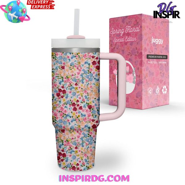 Spring Floral 40 oz Tumbler
