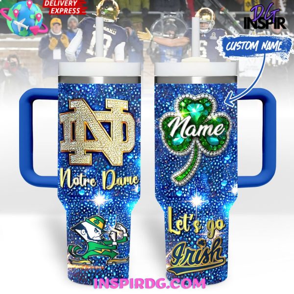 Notre Dame Fighting Irish Diamond Custom Stanley Tumbler Cup
