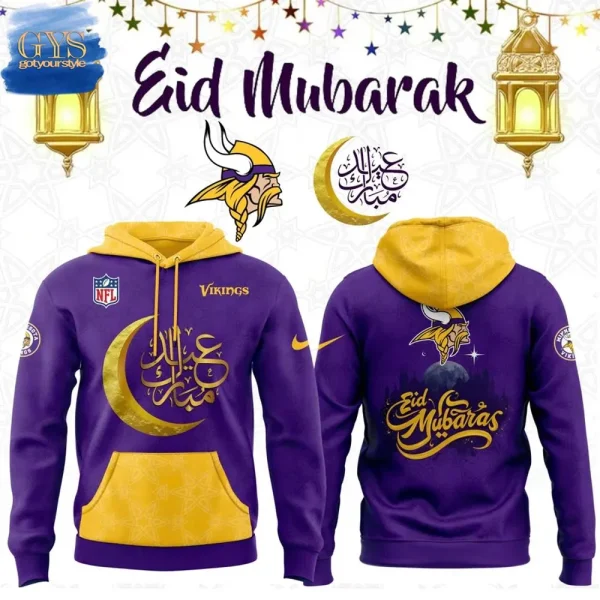 Minnesota Vikings 2025 Eid Mubarak Limited Edition Hoodie