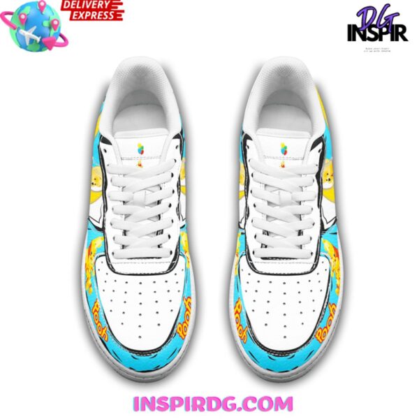 Winnie Pooh Bear Disney Limited Edition Air Force 1 Sneakers - Image 3
