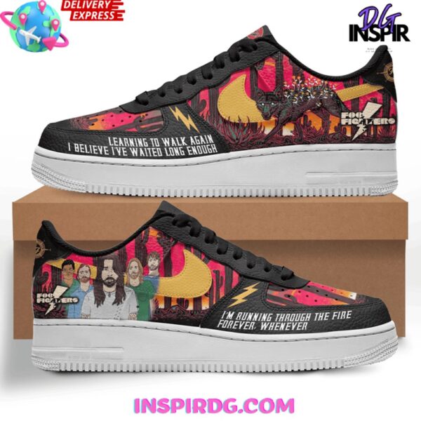 Foo Fighters Limited Edition Air Force 1 Sneaker - Image 2