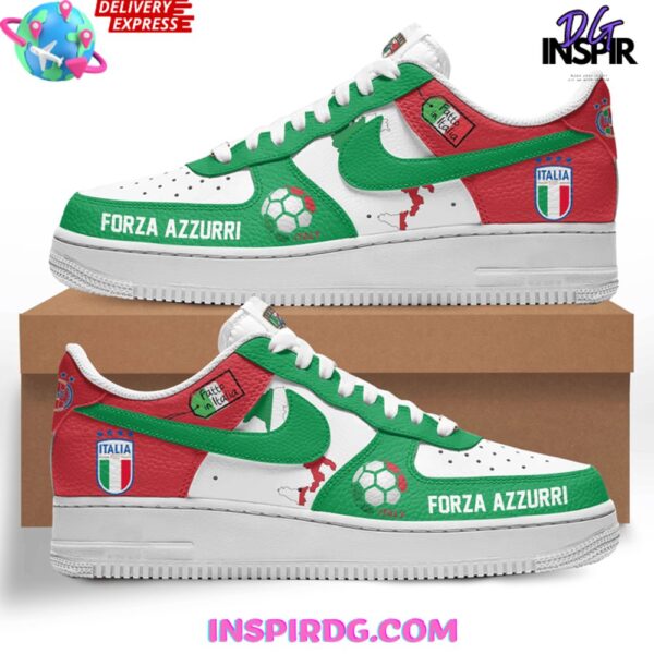 Italia Forza Azzurri Euro 2024 Limited Edition Air Force 1 Shoes - Image 2