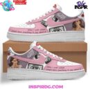 Lana Del Rey Cherry Air Force 1 shoes