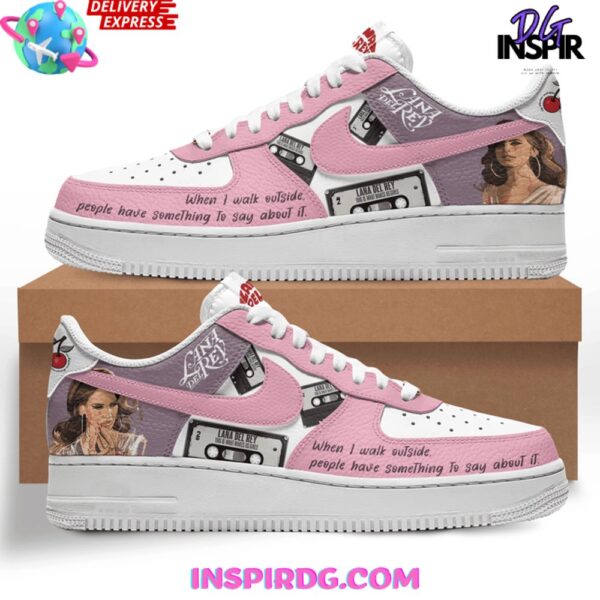 Lana Del Rey Cherry Air Force 1 shoes - Image 2