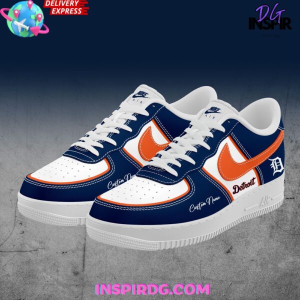 Detroit Tigers Custom Name Air Force 1 Sneaker - Image 2
