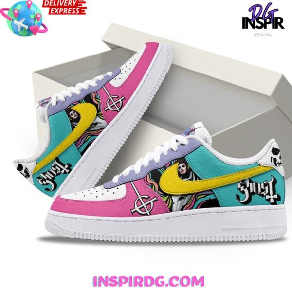 Ghost Rock Band Limited Edition Colorful Air Force 1 - Image 2