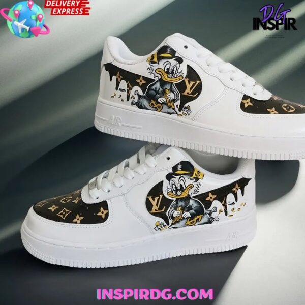 MC Duck x LV Limited Edition Air Force 1 - Image 5