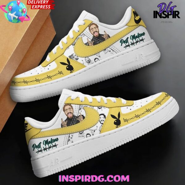 Post Malone Bunny Tattoos Limited Edition Air Force 1 - Image 2