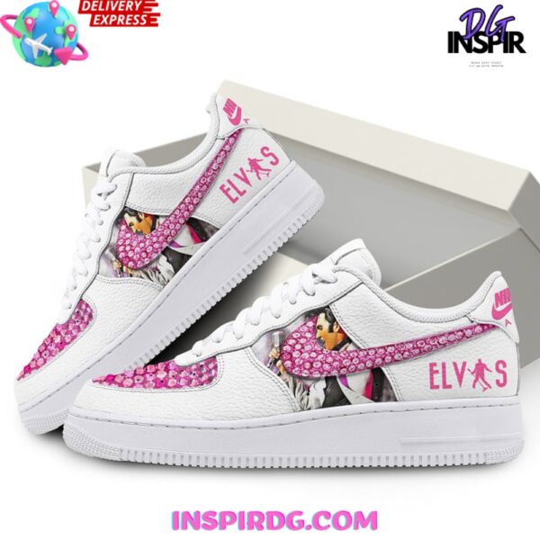 Elvis Presley x Limited Edition Pink Air Force 1 - Image 3