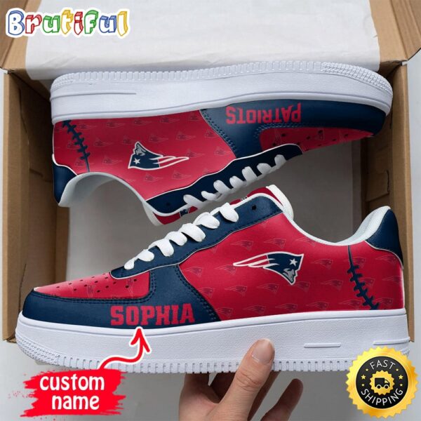 Custom NFL New England Patriots Air Force 1 Shoes Fashionable Air Force 1