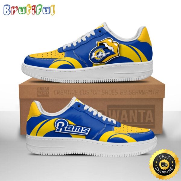 NFL Los Angeles Rams Air Force 1 Shoes Sexy Lips For Fans