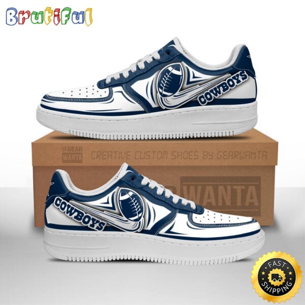 NFL Dallas Cowboys Air Force 1 Shoes Football Sneaker Shoes