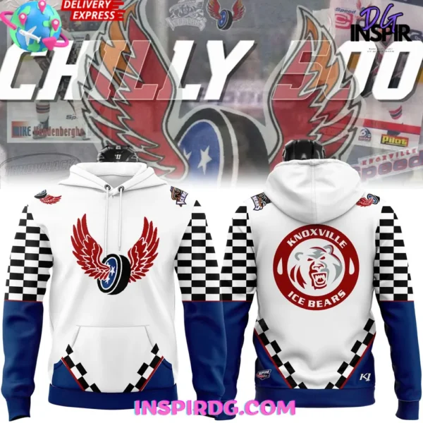 Knoxville Ice Bears Chilly 500 Racing Special Hoodie