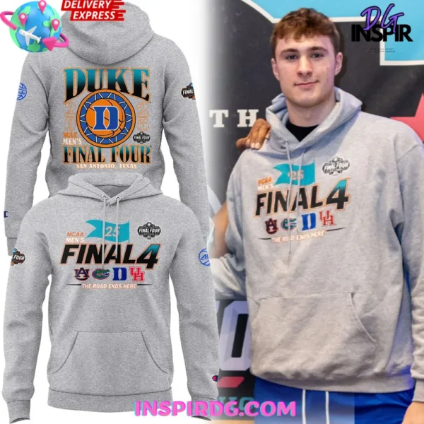 Duke Blue Devils NCAA Men's Final Four 2025 Grey Hoodie