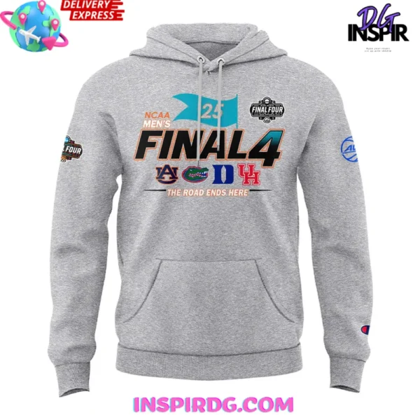 Duke Blue Devils NCAA Men's Final Four 2025 Grey Hoodie - Image 2
