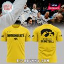 New Iowa Hawkeyes Nothing Easy Yellow Hoodie
