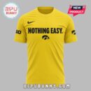 New Iowa Hawkeyes Nothing Easy Yellow Hoodie