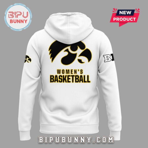 New Iowa Hawkeyes Nothing Easy White Hoodie - Image 5