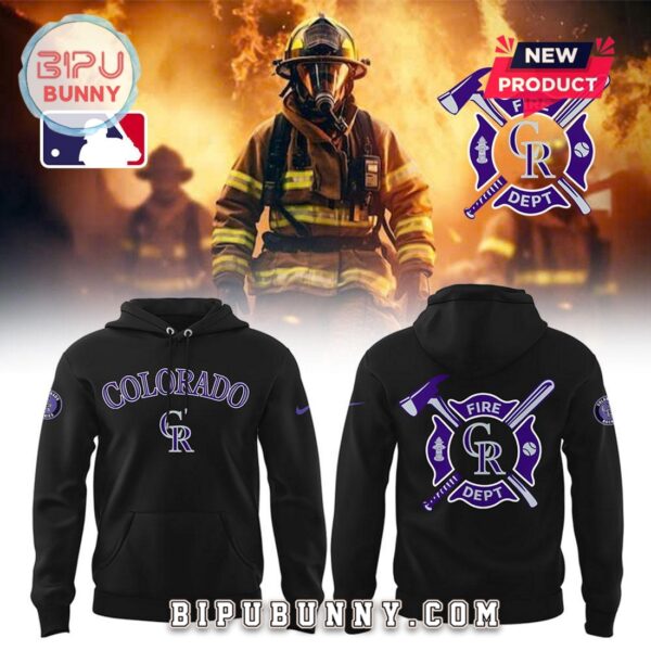 Colorado Rockies Firefighter Appreciation Night Hoodie - Image 2