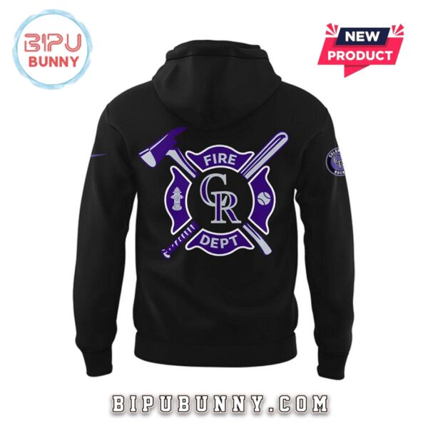 Colorado Rockies Firefighter Appreciation Night Hoodie - Image 4