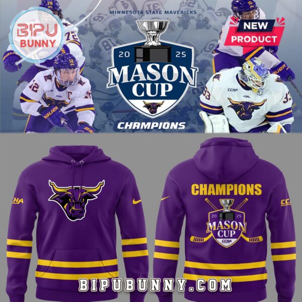 MSU Mavericks Mason Cup Champions 2025 Hoodie - Image 2