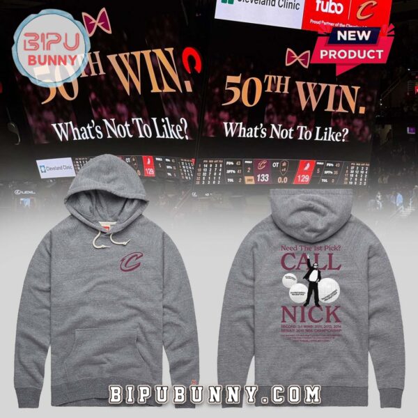 Cleveland Cavaliers Gray Bow Tie Night Hoodie