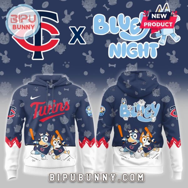 Minnesota Twins 2025 Bluey Night Hoodie