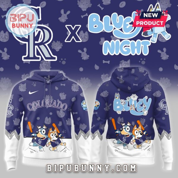 Colorado Rockies 2025 Bluey Night Hoodie - Image 2