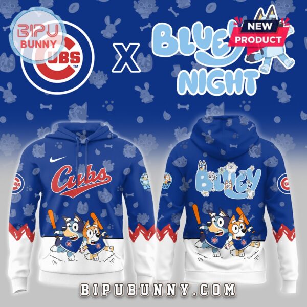 Chicago Cubs 2025 Bluey Night Hoodie - Image 2