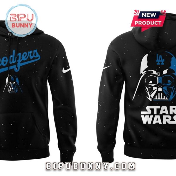 Dodgers x Stars Wars Black Baseball Hoodie - Image 2