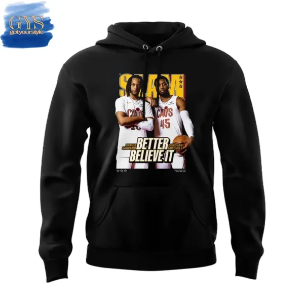 Donovan Mitchell and Darius Garland Cavaliers SLAM Cover Special Edition Hoodie - Image 2