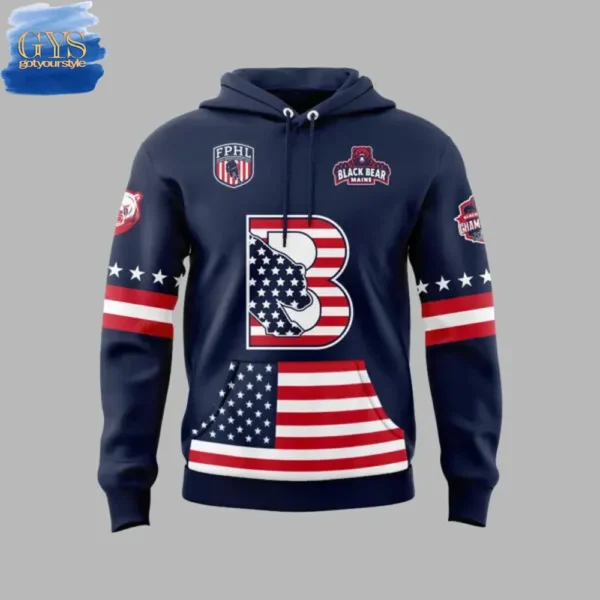 Binghamton Black Bears Military Appreciation Limited Edition Hoodie - Image 2