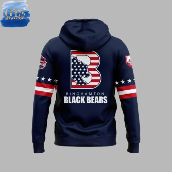 Binghamton Black Bears Military Appreciation Limited Edition Hoodie - Image 3