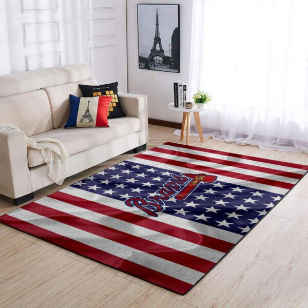 Atlanta Braves Rug Living Room Carpet Regtangle Carpet Floor Decor