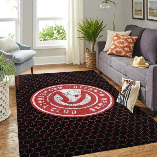 Atlanta Hawks Rug Living Room Carpet Regtangle Carpet Floor Decor