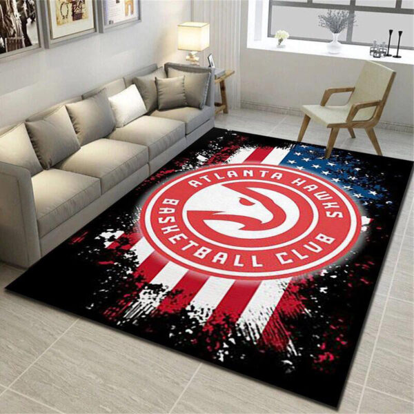 Atlanta Hawks Rug Living Room Carpet Regtangle Carpet Floor Decor