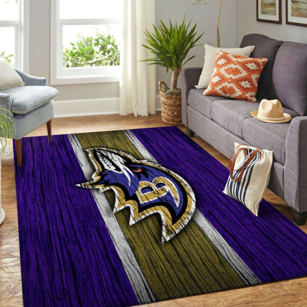 Baltimore Ravens Area Rug Bathroom Rug Floor Rug Regtangle Carpet