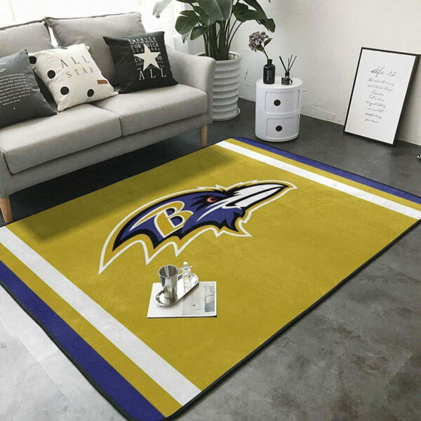 Baltimore Ravens Area Rug Bathroom Rug Floor Rug Regtangle Carpet