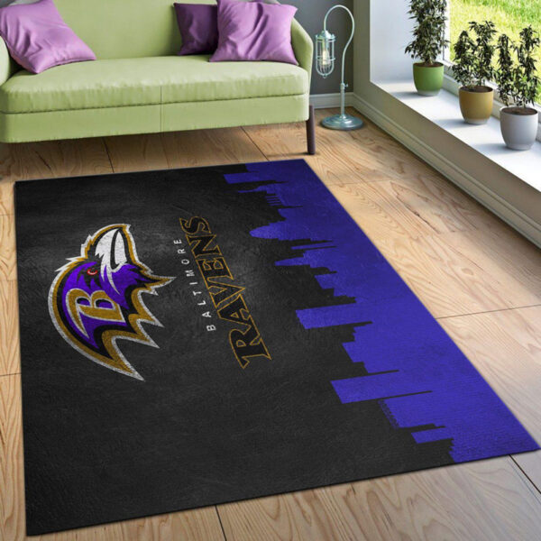 Baltimore Ravens Carpet Living Room Rug Floor Rug Regtangle Carpet