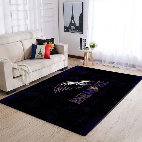 Baltimore Ravens Rug Bathroom Rug Floor Rug Regtangle Carpet