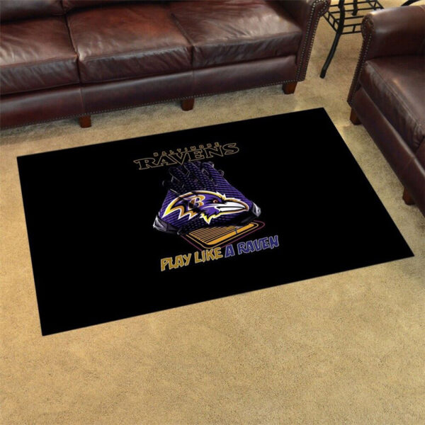 Baltimore Ravens Rug Bathroom Rug Floor Rug Regtangle Carpet