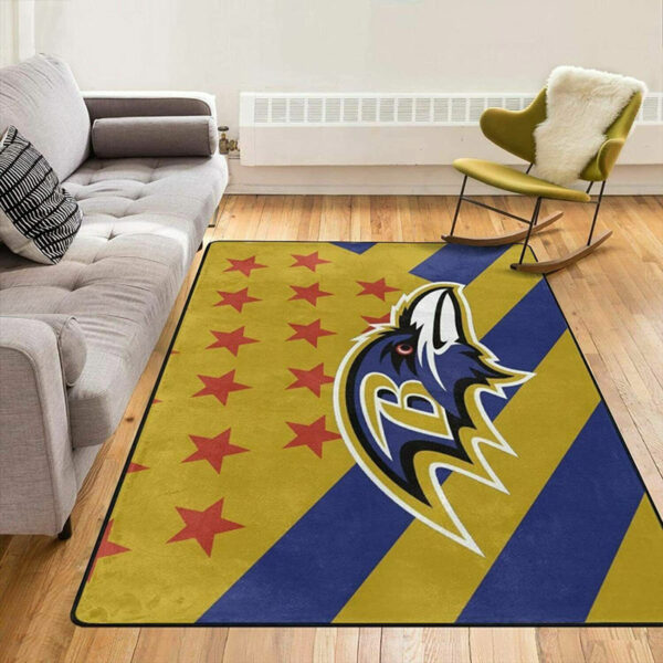 Baltimore Ravens Rug Bathroom Rug Floor Rug Regtangle Carpet