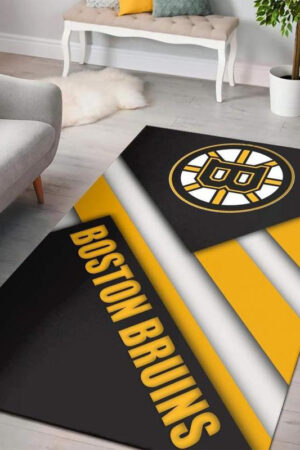 Boston Bruins Rug Living Room Carpet Regtangle Carpet Floor Decor
