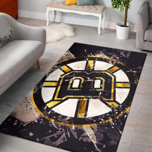 Boston Bruins Rug Living Room Carpet Regtangle Carpet Floor Decor