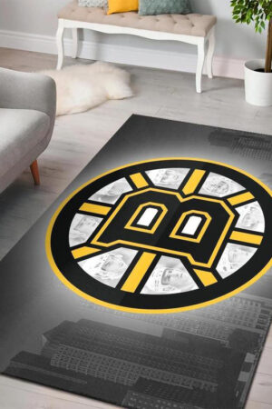 Boston Bruins Rug Living Room Carpet Regtangle Carpet Floor Decor